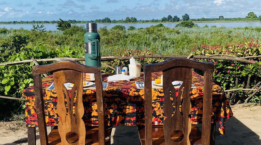 Tented camp on the banks of the Rufiji River